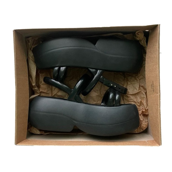 Melissa Air Bubble Platform Sandals in Black - Picture 3 of 4